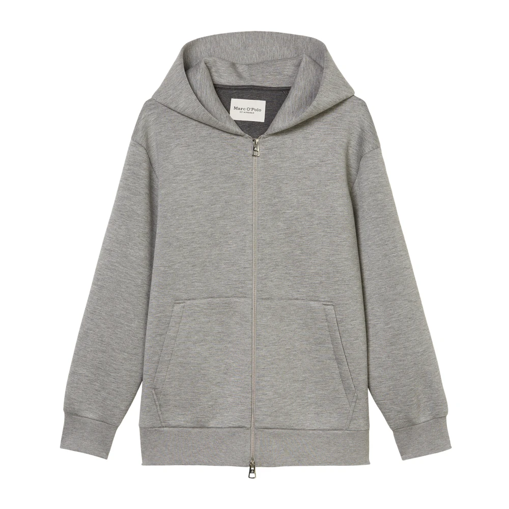 Marc O'Polo Scuba capuchonjack relaxed Gray Dames