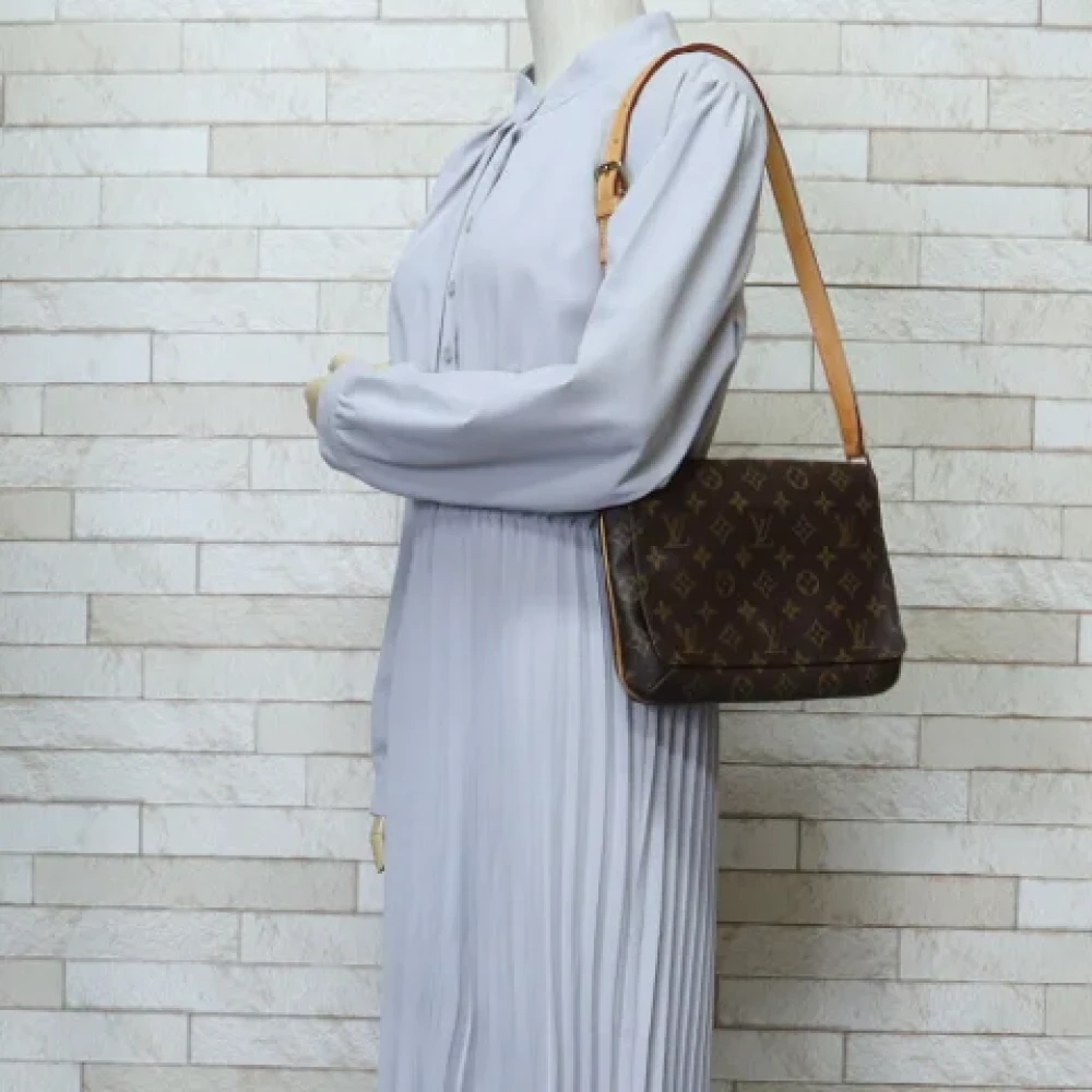 Louis Vuitton Vintage Pre-owned Fabric shoulder-bags Brown Dames