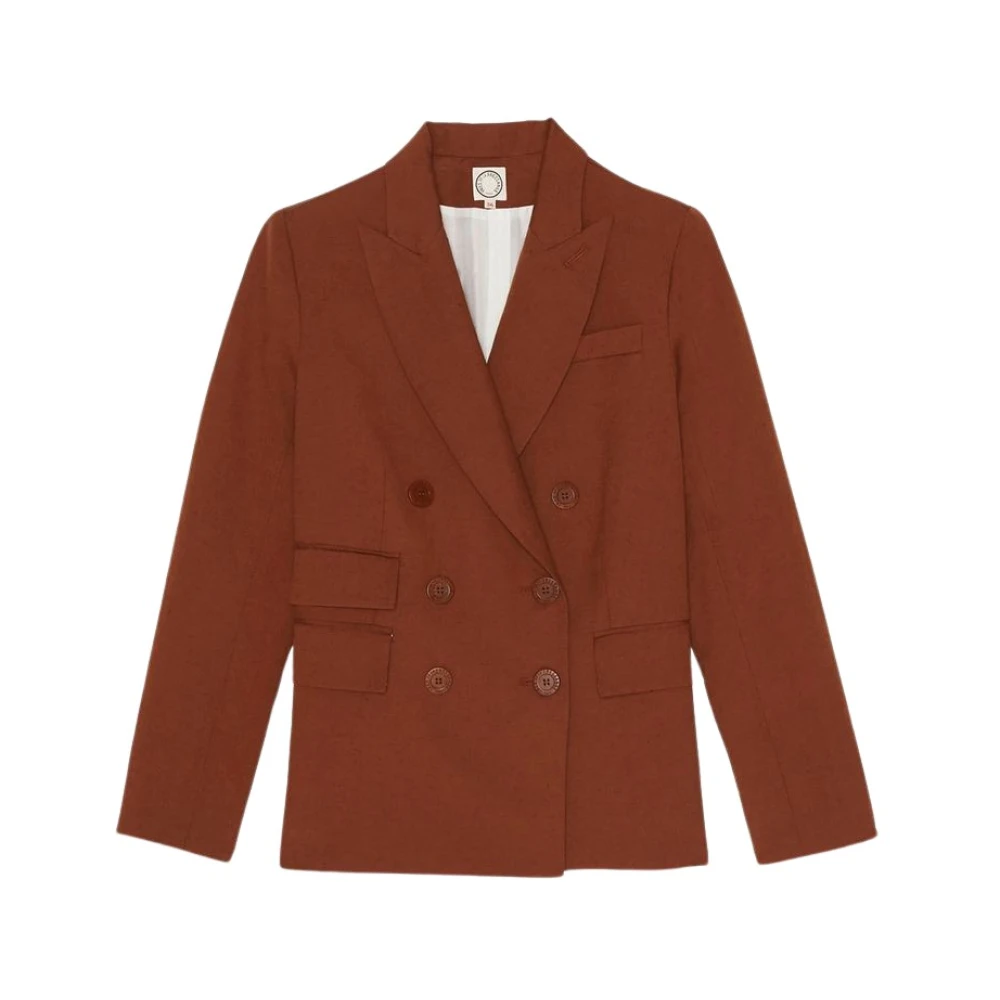 Ines De La Fressange Paris Maurice bruine jas Brown Dames