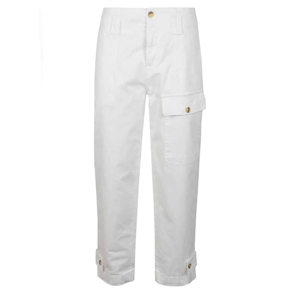 Pinko Tapered Trousers White Dames
