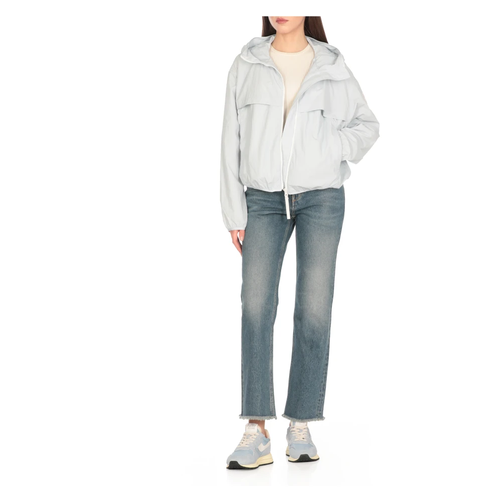 Canada Goose Lichtblauwe Bomberjack met Capuchon Blue Dames