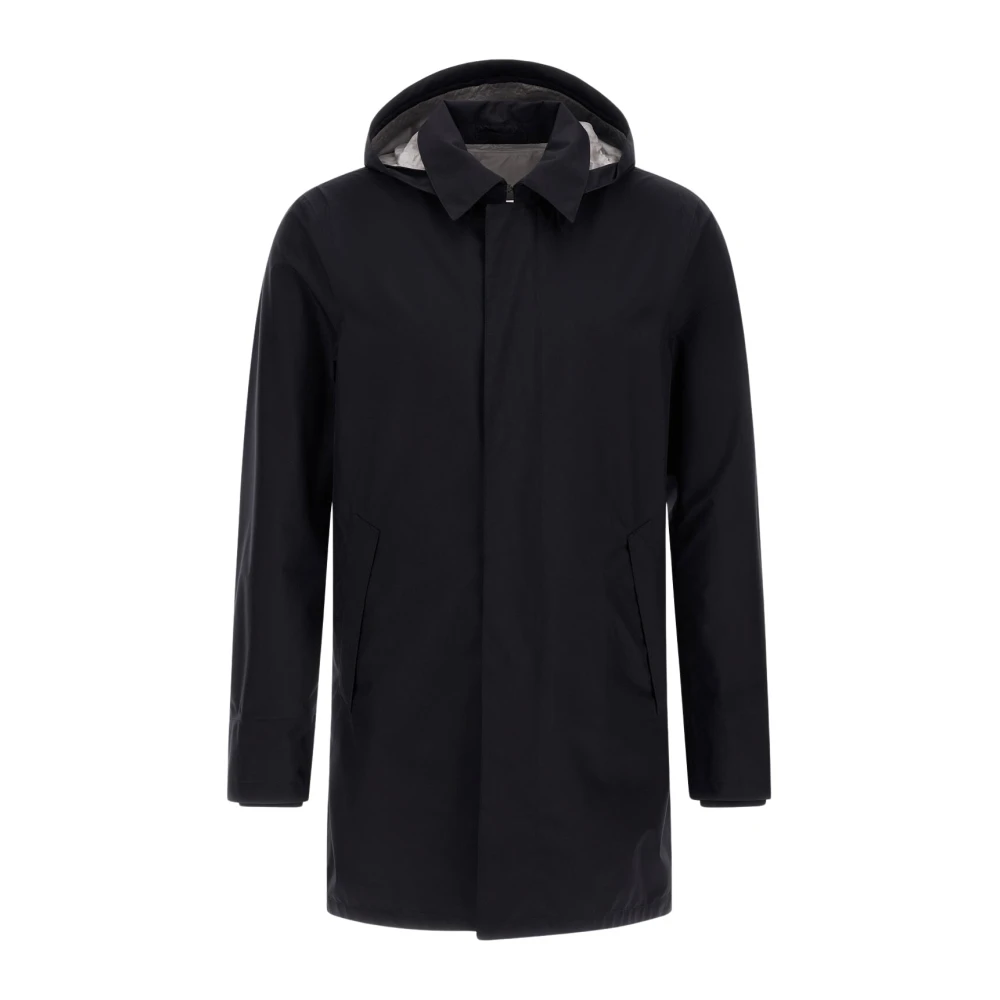 Herno Men's Black Waterproof Gore-Tex Jacket