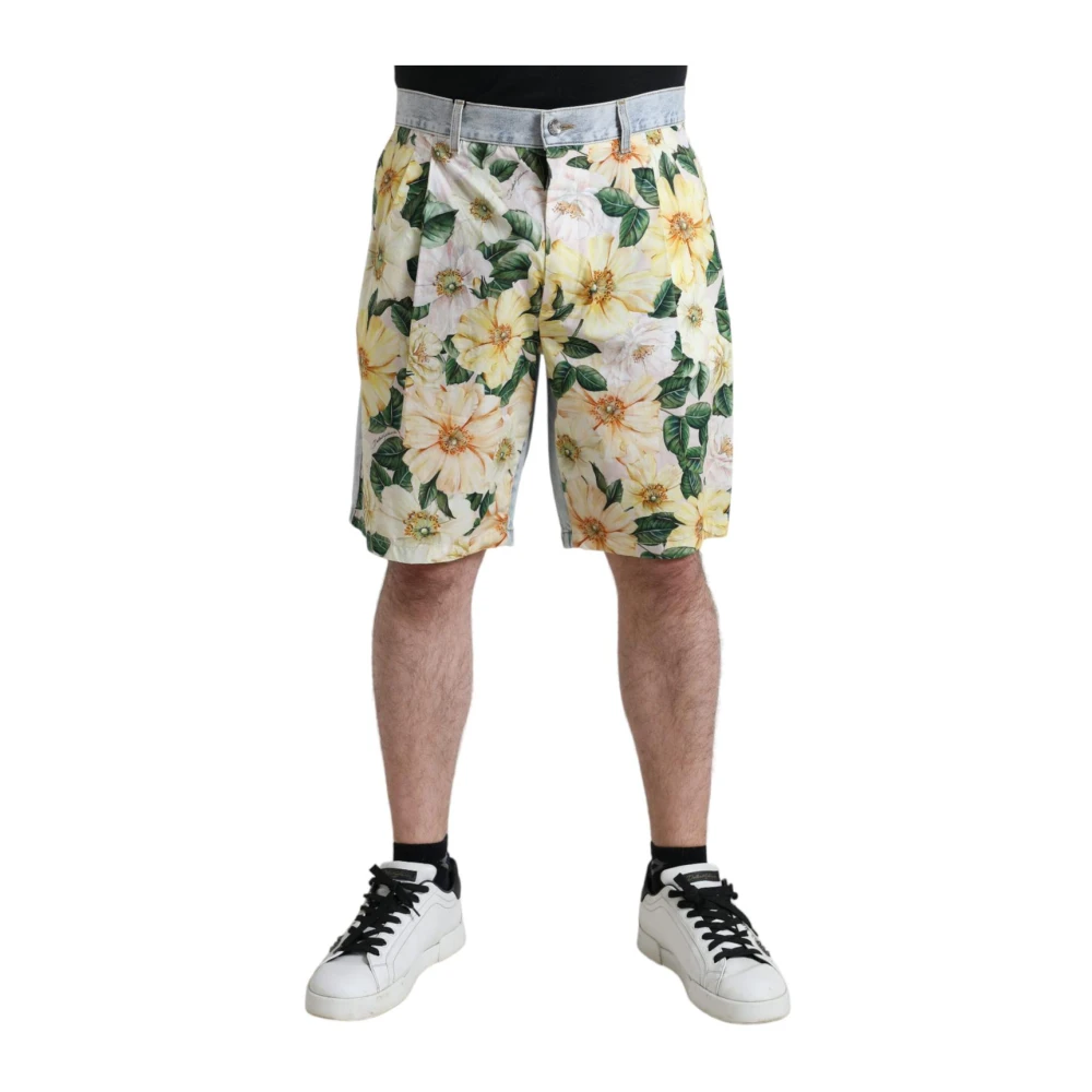 Dolce & Gabbana Men's Floral Print Bermuda Shorts