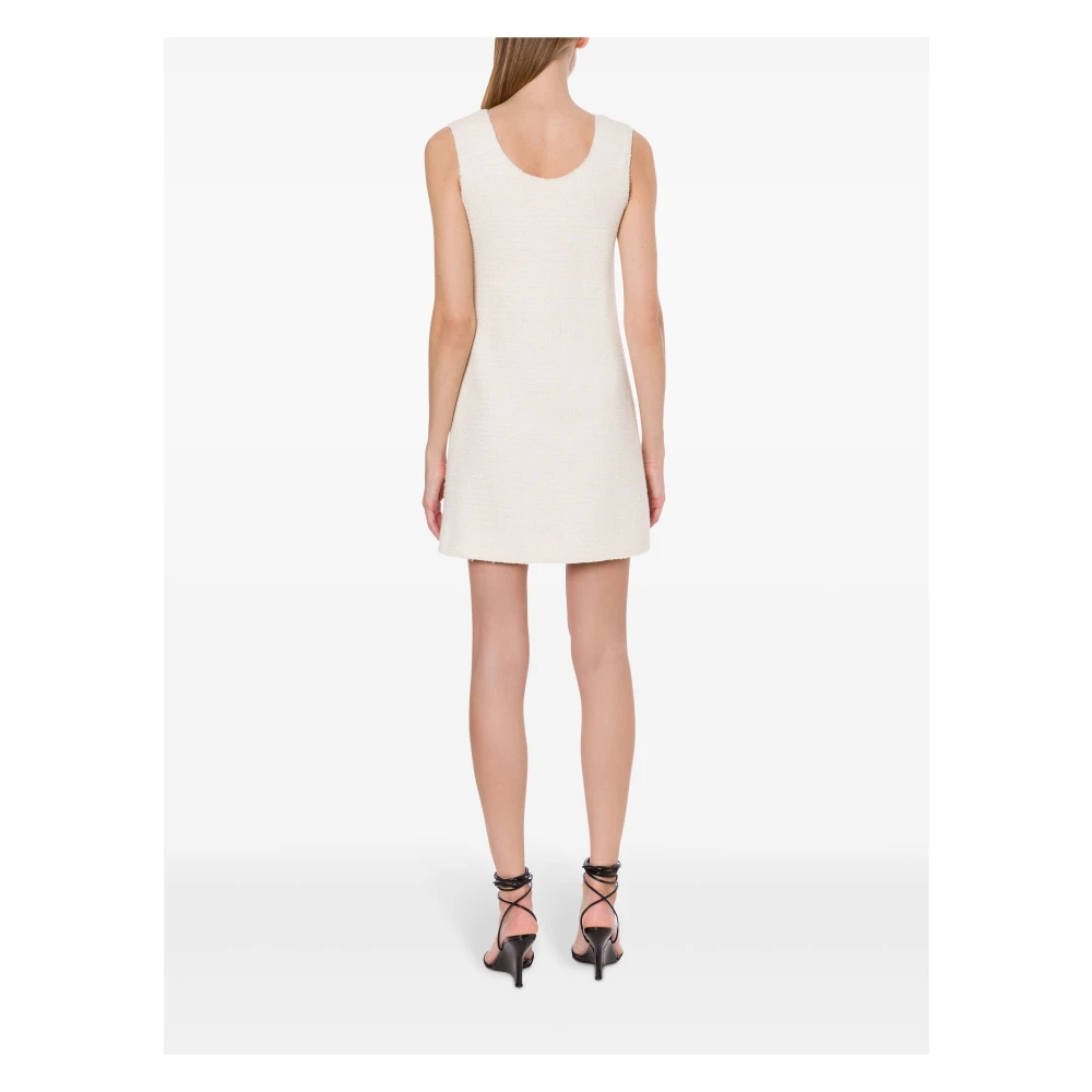 Philosophy di Lorenzo Serafini Bouclè Jurk in Ivoor White Dames