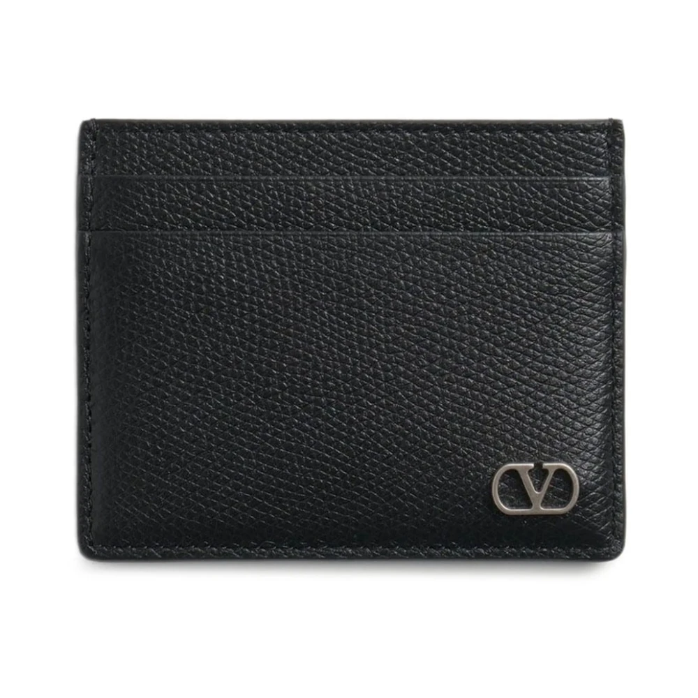Valentino Garavani Men's Black Stylish Wallet With Unique Design - Wallets & Cardholders - One Size - Accessories