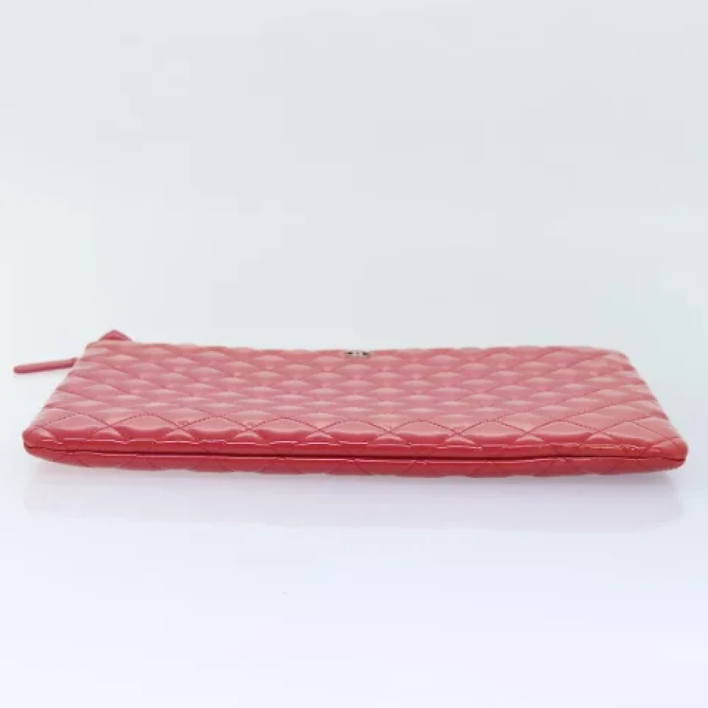 Chanel Vintage Pre-owned Leather clutches Pink Dames