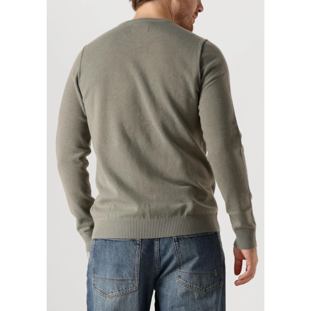 Butcher of Blue Heren Clifden Crew Sweater Vest Green Heren