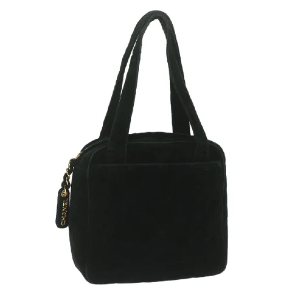 Chanel Vintage Pre-owned Fabric handbags Black Dames
