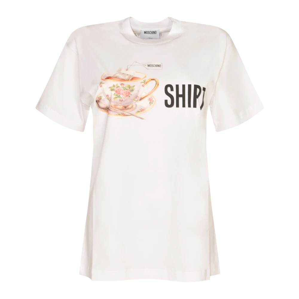 Moschino Women's White Stylish T-Shirts And Polos Collection
