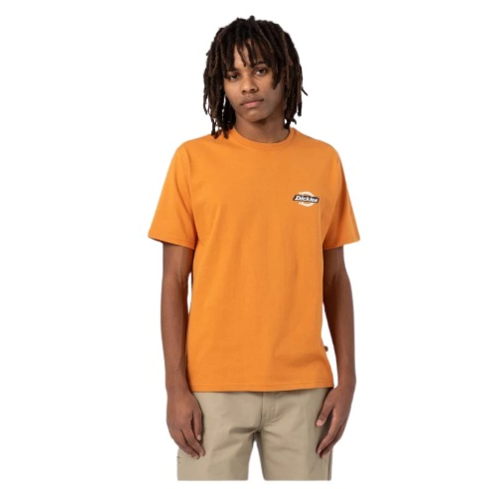 Dickies Ruston Korte Mouw Katoenen T-shirt Orange Heren