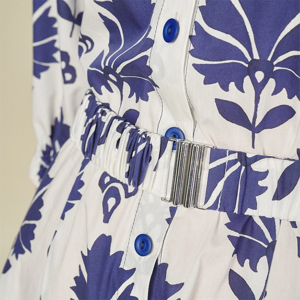Marie Méro Bloemenprint Katoenen Jurk Multicolor Dames