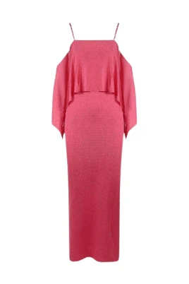 Spaghetti Strap Ruffled Maxi Dress