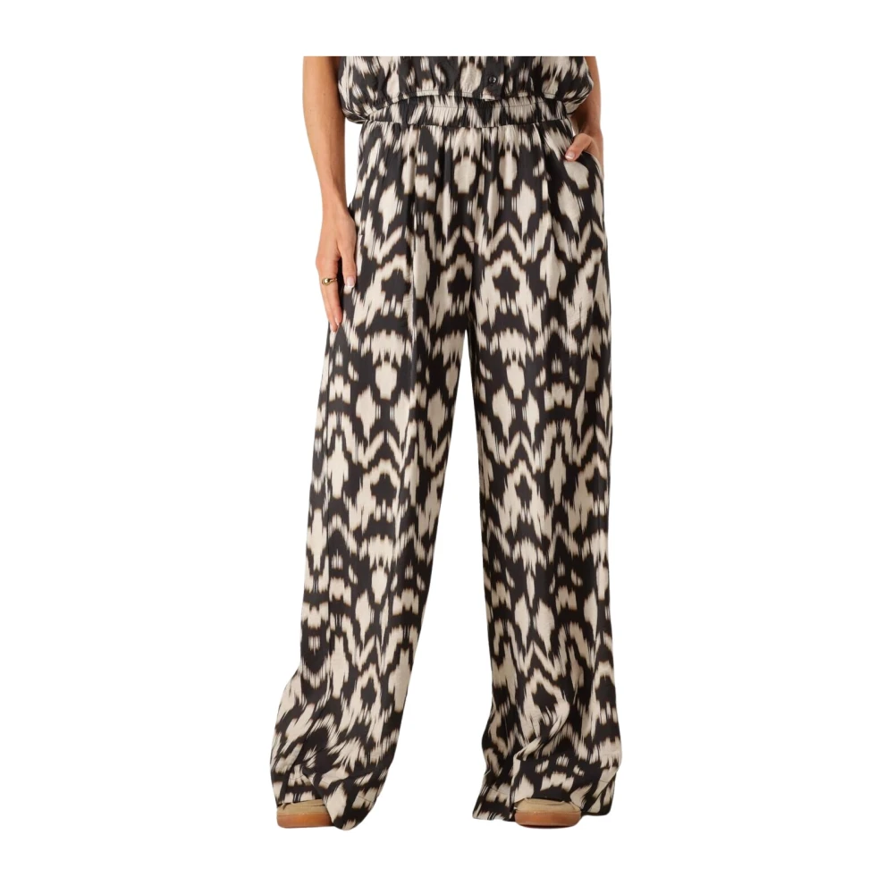 By-Bar Bruine Batik Broek voor Stijlvolle Vrouwen Multicolor Dames