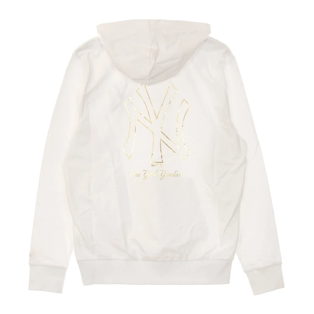 new era MLB Metallic Hoodie Wit White Heren