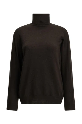 Cashmere Turtleneck Sweater With Monili