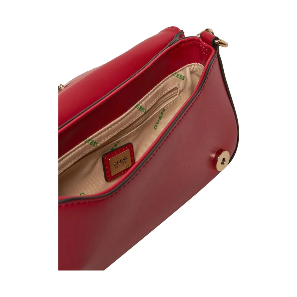 Guess Rode Schoudertas met Gouden Details Red Dames