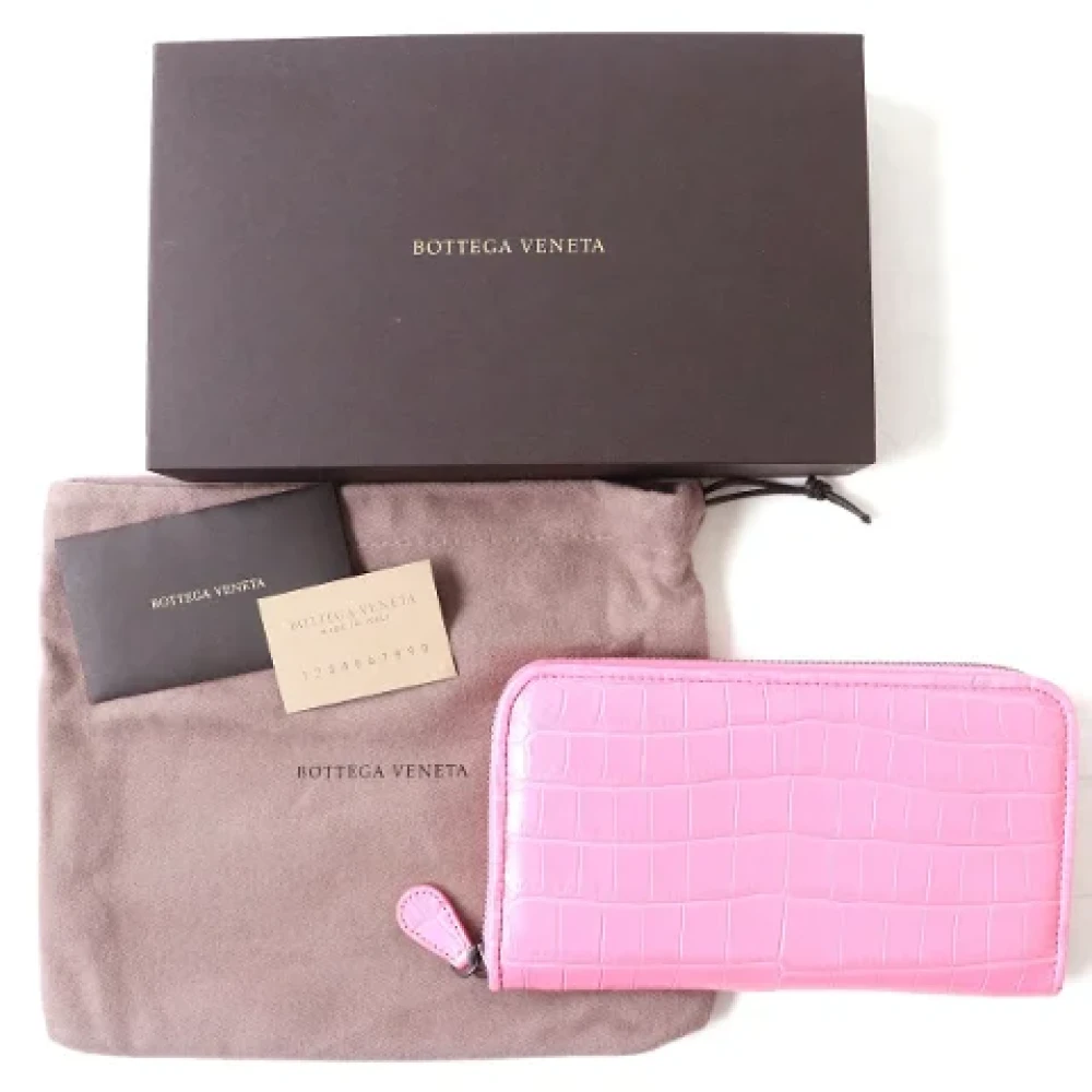 Bottega Veneta Vintage Pre-owned Leather wallets Pink Dames