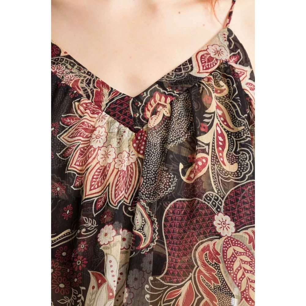 Twinset Mouwloze Blouse Multicolor Dames