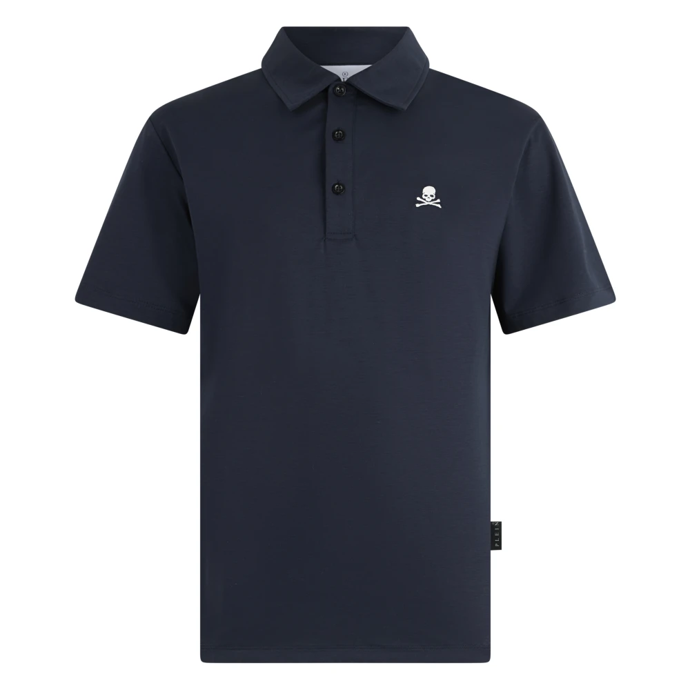 Philipp Plein Men's Blue Classic Polo Shirt Skull - Polo Shirts - L - Tops