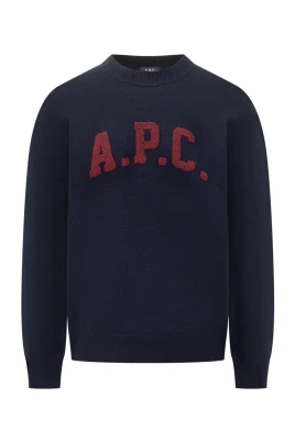 College Logo Crewneck Sweater