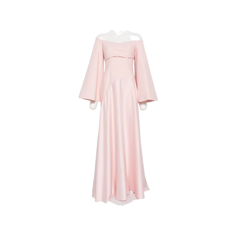 Solace London Pink Gowns, Female, 2XS, Rina Maxi Dress