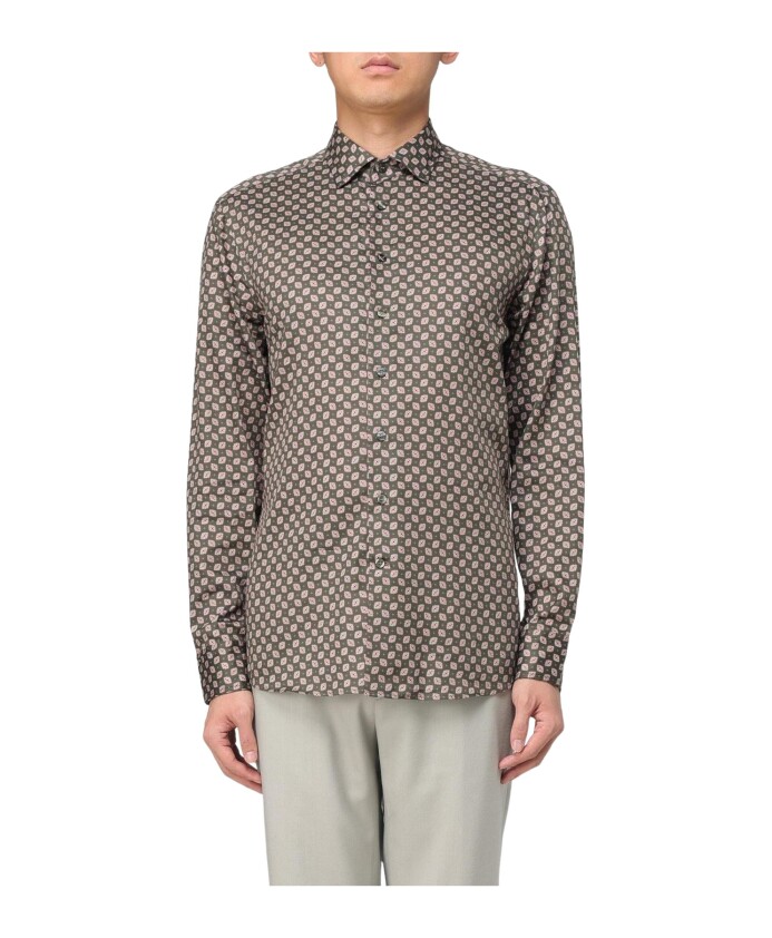 chemise-elegante-en-soie-verte