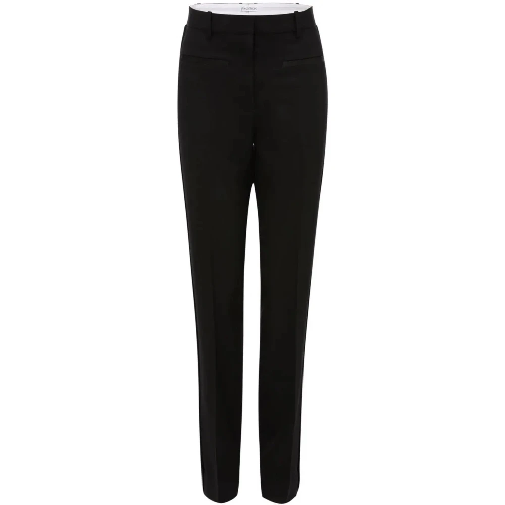 Jw Anderson Women's Black Wool Tuxedo Trousers