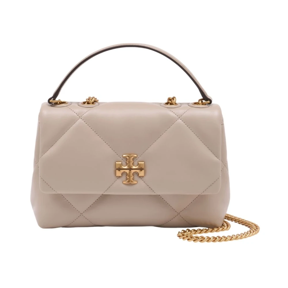 Tory Burch Women's Gray Kira Diamond Quilt Small Convertible Shoulder Bag