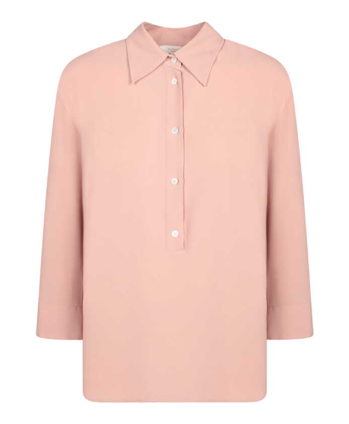 chemisier-en-crepe-de-soie-melangee-avec-col-classique