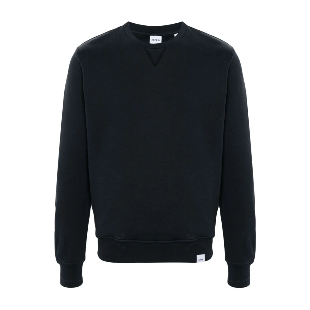 Aspesi Navy Sweater Blue Heren