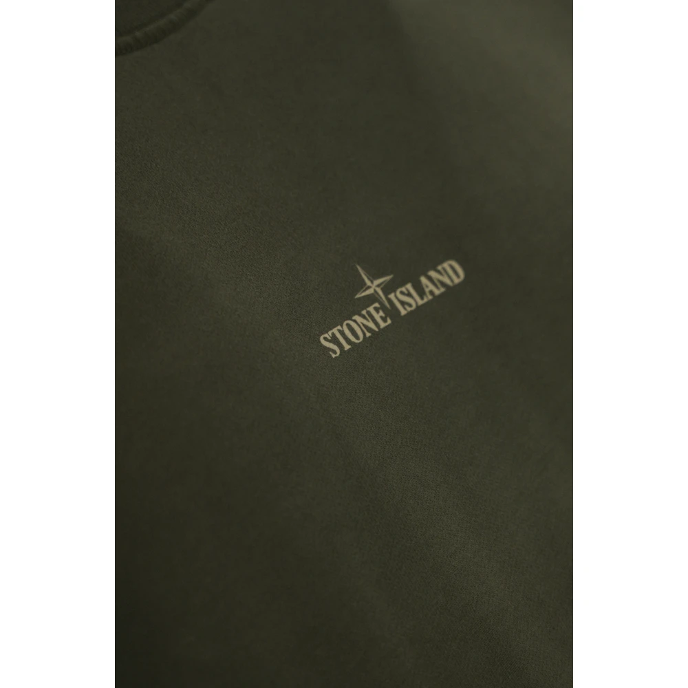 Stone Island Militair Groene Katoenen Trui Green Heren