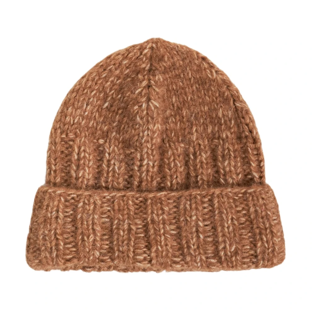 Antik batik Emma alpaca wollen muts Brown Dames