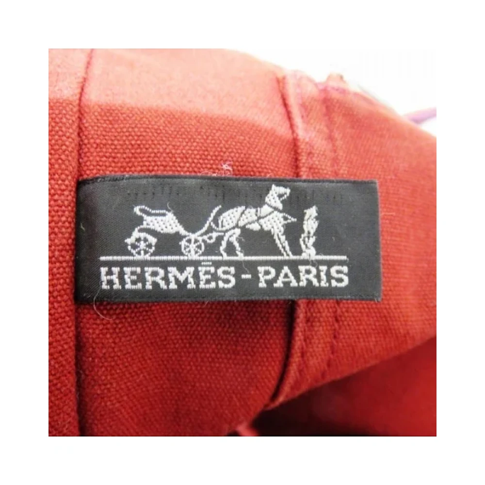 Hermès Vintage Pre-owned Cotton totes Red Dames