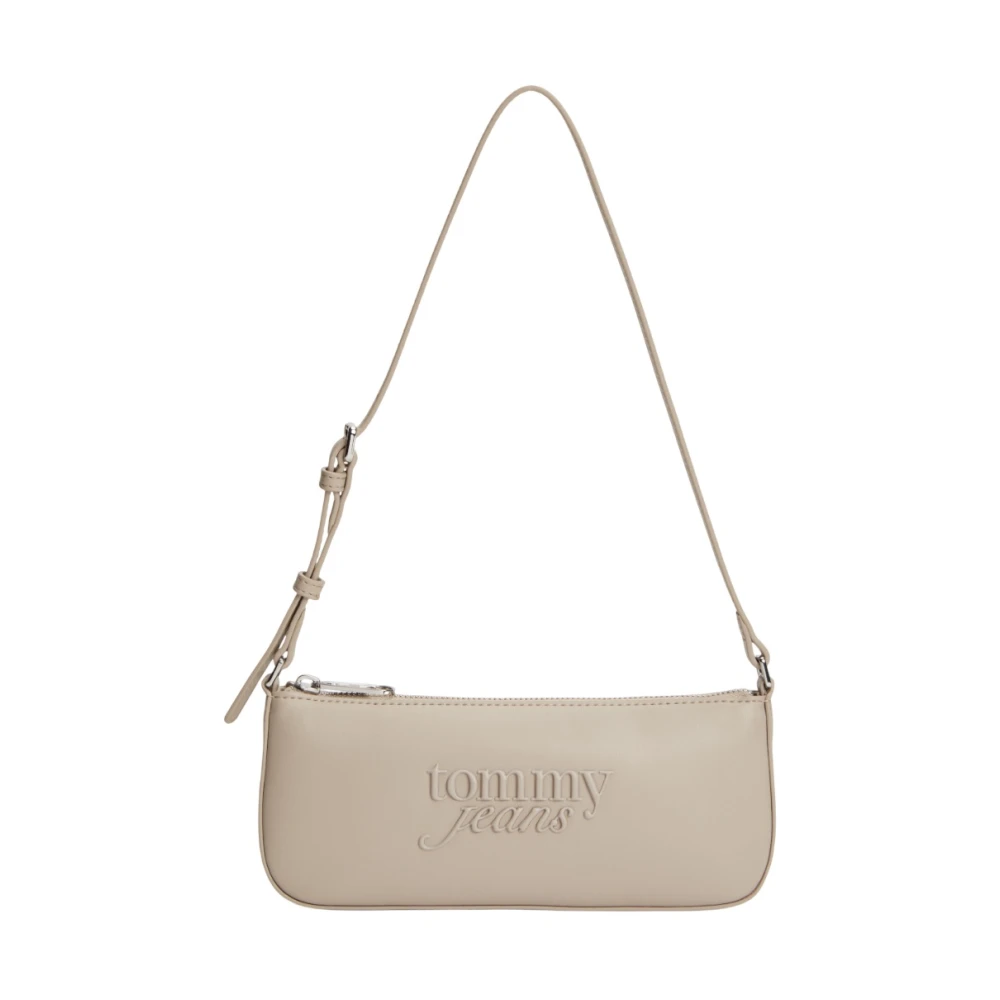 Tommy Jeans Women's Beige Must Shoulder Bag - Shoulder Bags - One Size - Bags