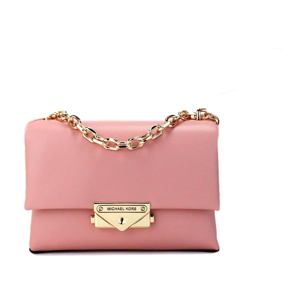 Michael Kors Vegan Leren Crossbody Tas met Meerdere Compartimenten Pink Dames