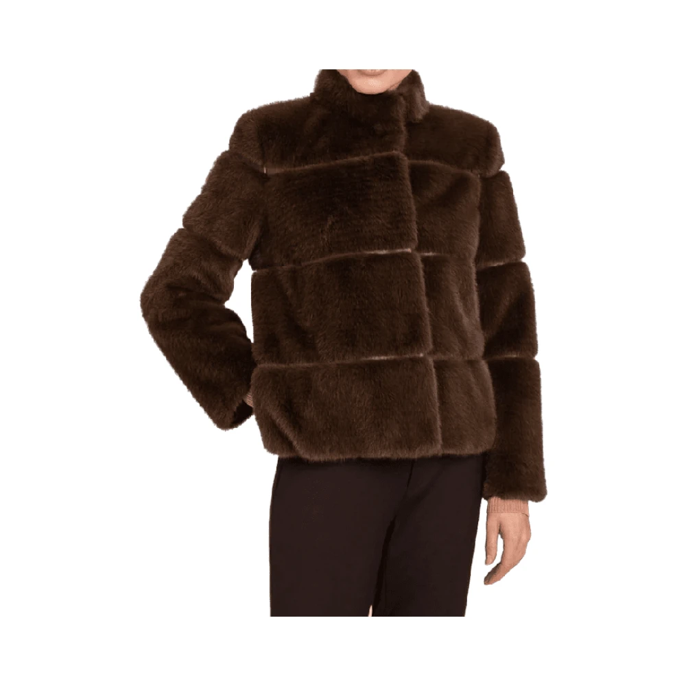 Twinset Chocolade Koffie Jas Brown Dames