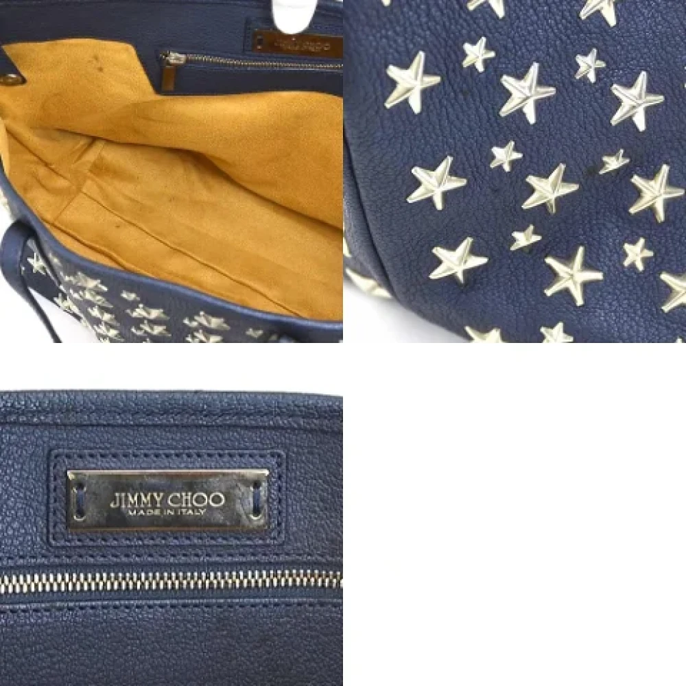 Jimmy Choo Pre-owned Leather totes Blue Dames
