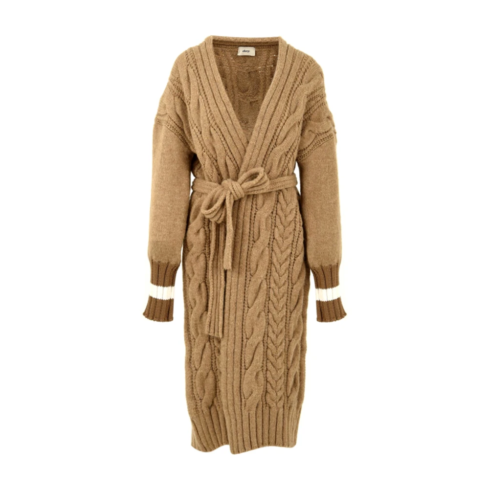 Akep Women's Brown Camel Coats For