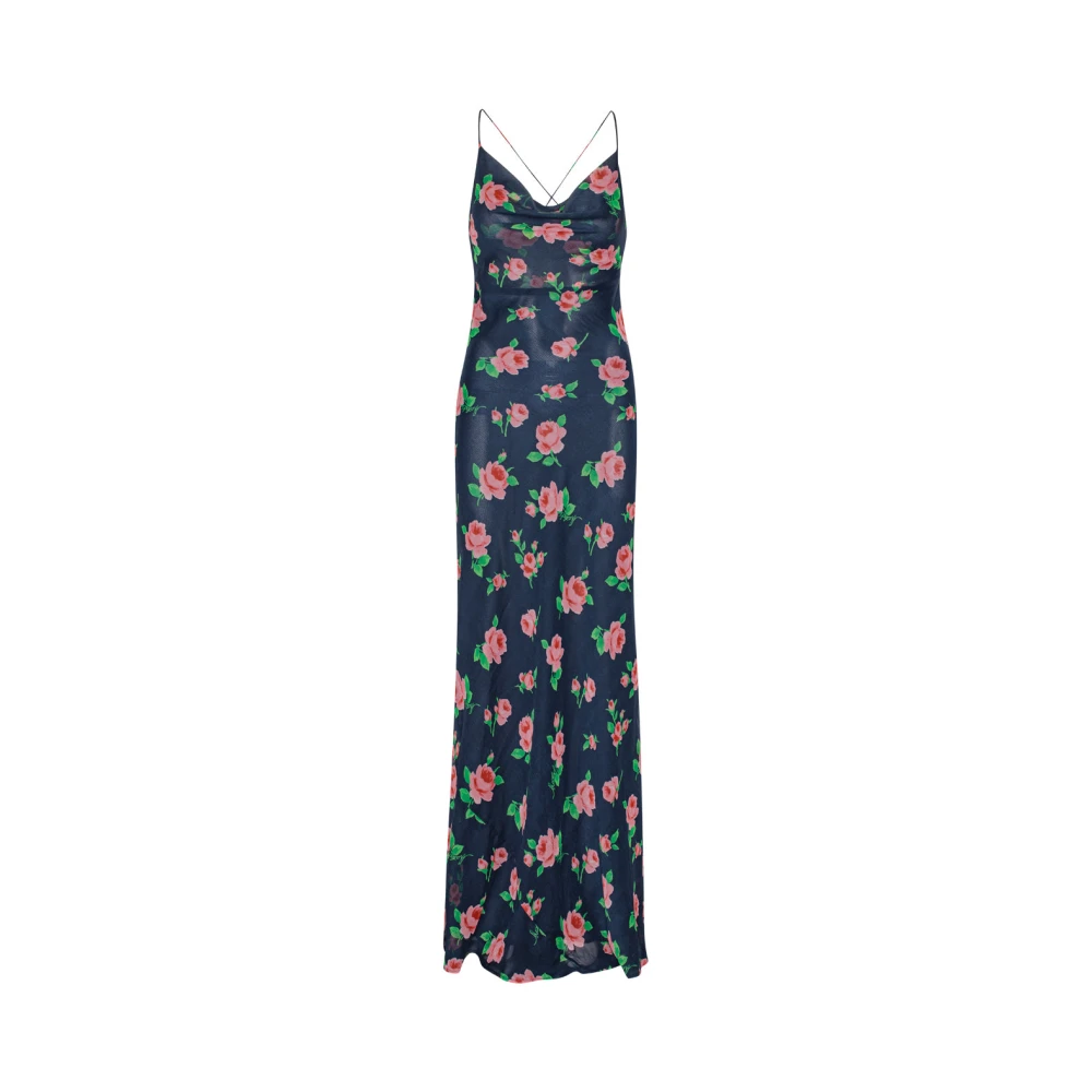 Rotate Birger Christensen Chiffon Maxi Slip Dress Multicolor Dames