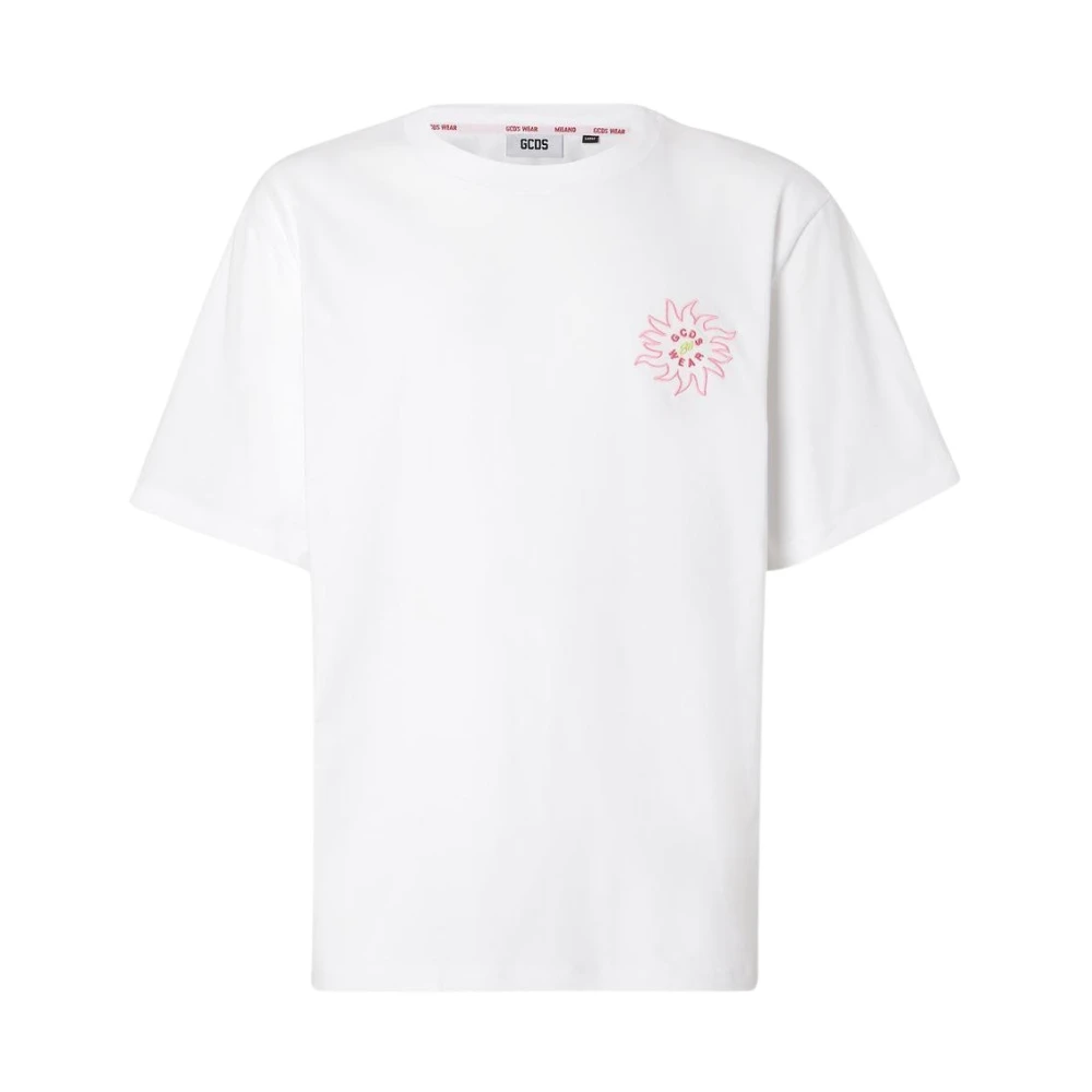 Gcds Katoenen T-shirt White Heren