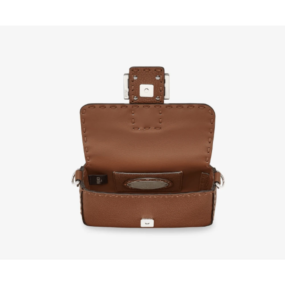 Fendi Bruine Crossbody Tas met FF Logo Brown Dames