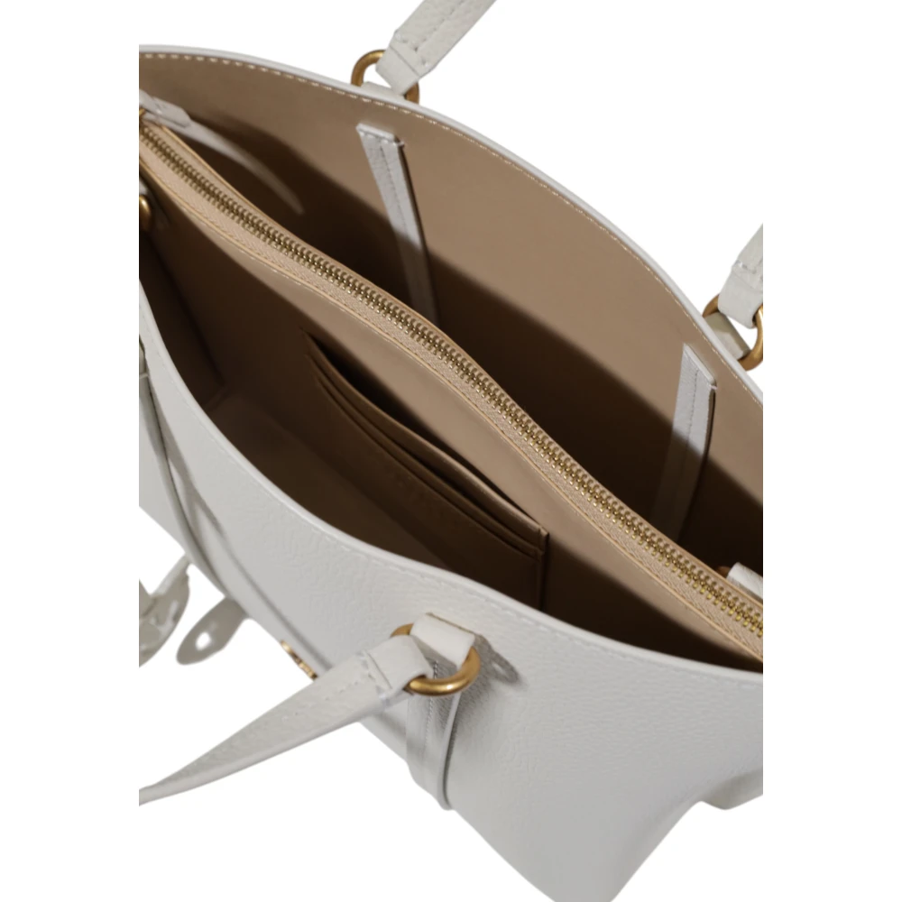 pinko Leren Dames Middelgrote Tas Collectie White Dames