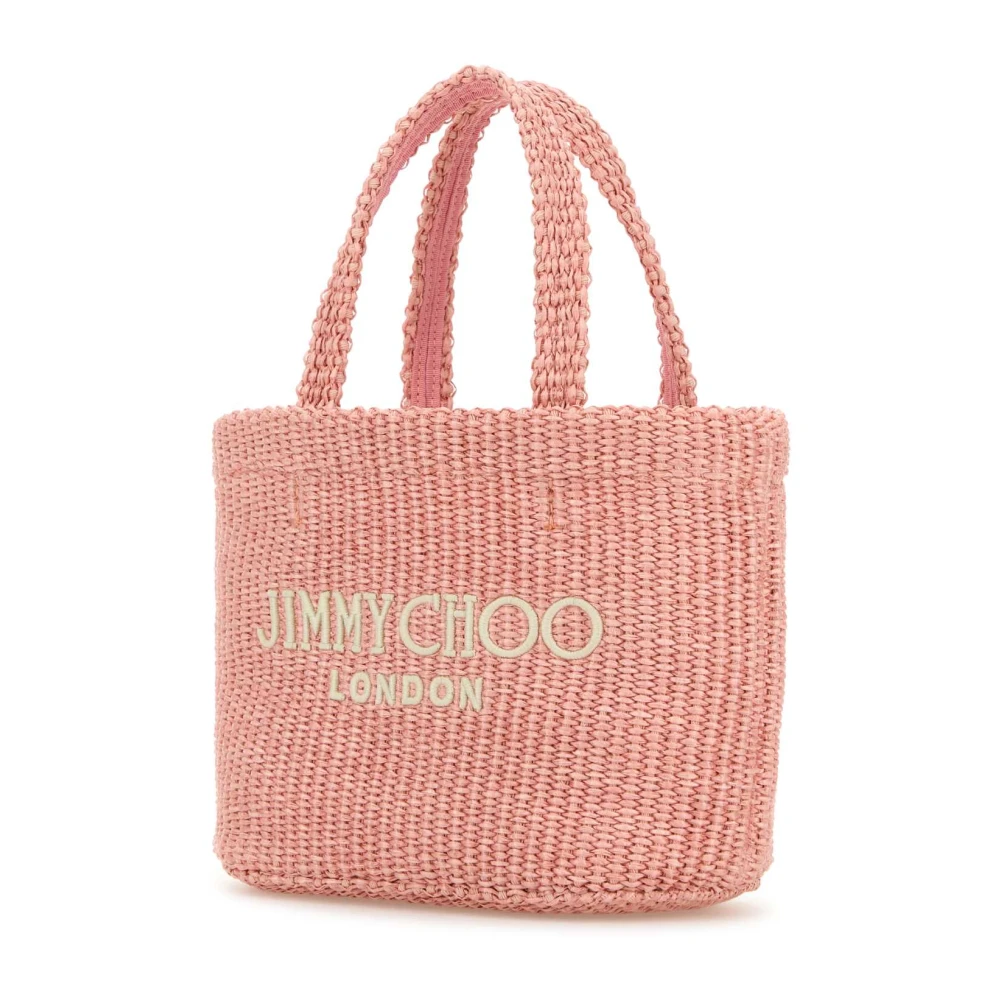 Jimmy Choo Roze Mini Strandhandtas Pink Dames