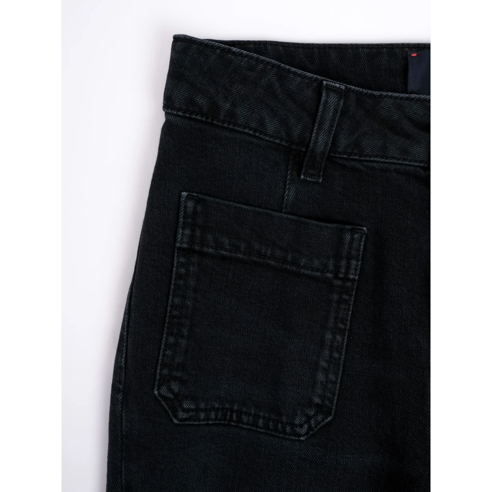 Seafarer Wijdvallende Zwarte Jeans Delphine Black Dames