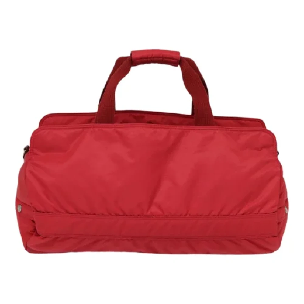 Burberry Vintage Pre-owned Nylon travel-bags Red Dames