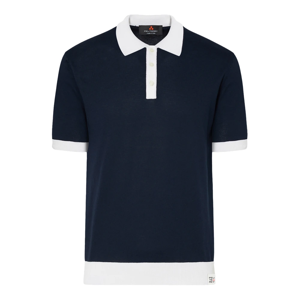 Peuterey Men's Blue Polo Shirts, M, Polo Shirt