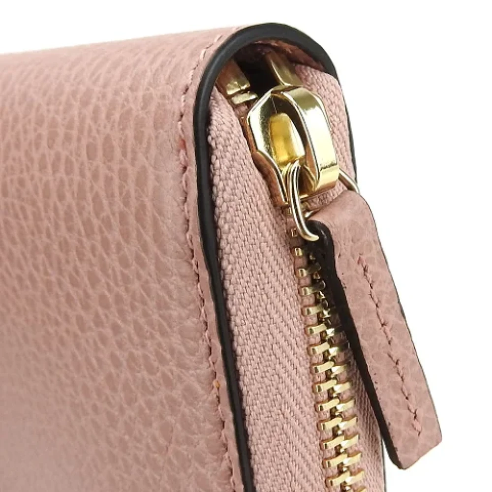 Gucci Vintage Pre-owned Leather wallets Pink Dames