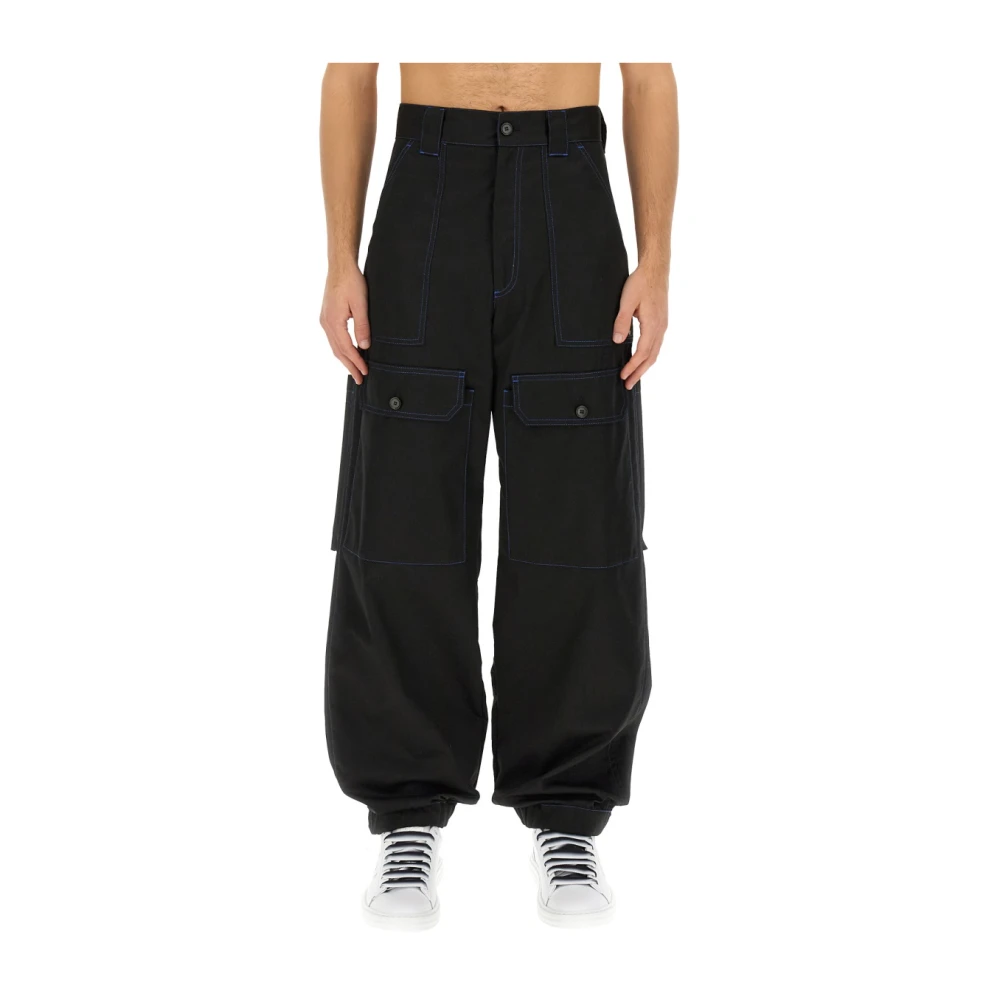 Msgm Wijde Broek Black Heren