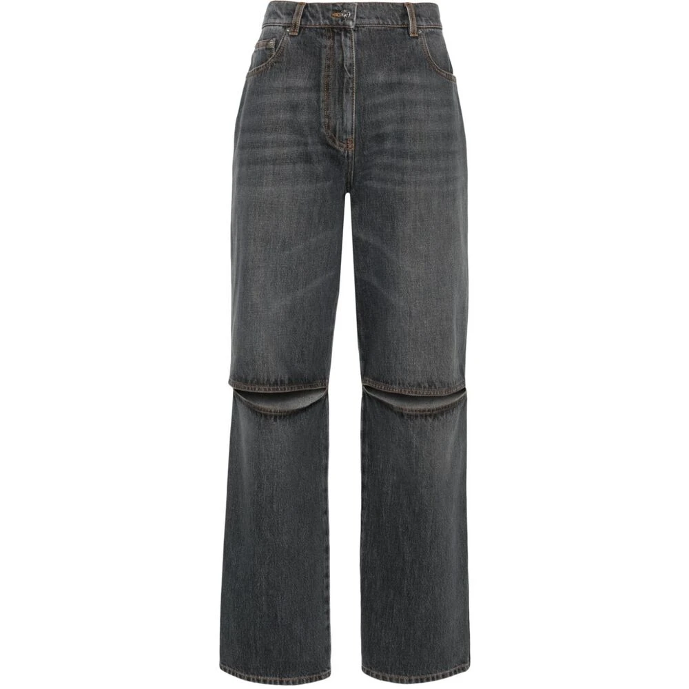 JW Anderson Straight Jeans Gray Dames