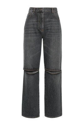 Cut Out Knee Bootcut Jeans